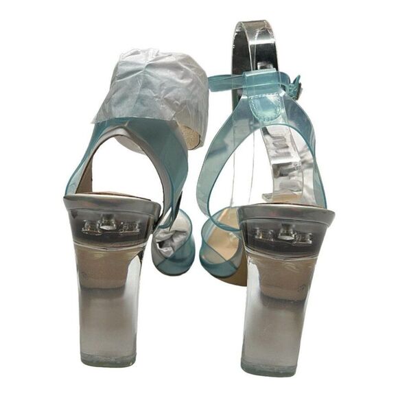 Aldo X Disney Glassslipper Blue Heels Cinderella Collection Princess Ankle Strap - Picture 6 of 16